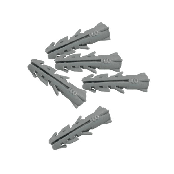 Bucha 8 mm, uma ótima aquisição para quem procura por acessórios para montar móveis, apresentando 6 garras pra melhor fixação.