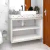 Gabinete para Banheiro Sob Medida 100% MDF – Algodão