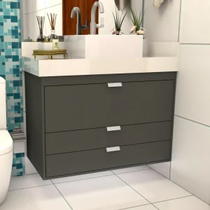 Gabinete para Banheiro Sob Medida 100% MDF – Lavanda