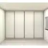 Armário Guarda-Roupa Sob medida 100% MDF com 4 Portas de Correr Âmbar