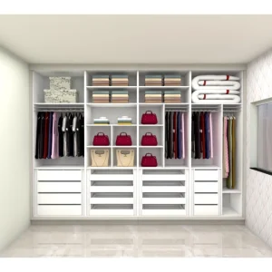 Armário Guarda-Roupa Sob medida 100% MDF com 4 Portas de Correr Âmbar