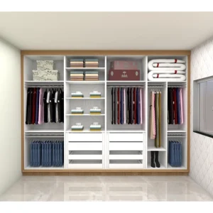 Armário Guarda-Roupa Sob medida 100% MDF com 4 Portas de Correr Amazonita