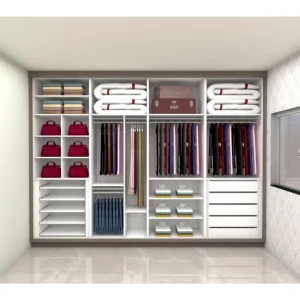 Armário Guarda-Roupa Sob medida 100% MDF com 4 Portas de Correr Hematita