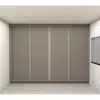 Armário Guarda-Roupa Sob medida 100% MDF com 4 Portas de Correr Hematita