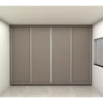 Armário Guarda-Roupa Sob medida 100% MDF com 4 Portas de Correr Hematita