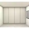 Armário Guarda-Roupa Sob medida 100% MDF com 4 Portas de Correr Jaspe