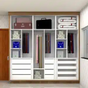 Armário Guarda-Roupa Sob medida 100% MDF com 3 Portas de Correr Rubi