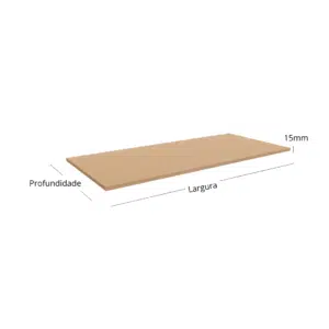 Prateleira de MDF 15 mm (80 - 1500mm)