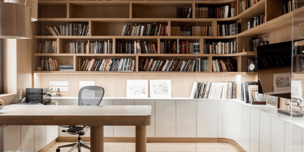 Seu trabalho merece mais conforto! Conheça 5 dicas de ergonomia, organização e iluminação para criar um Home Office produtivo com móveis sob medida da Marvit. Clique e planeje seu espaço!